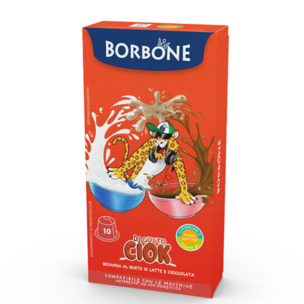 AromaKaffe Borbone DJ GUSTO CIOCK Lapte Si Ciocolata Compatibil