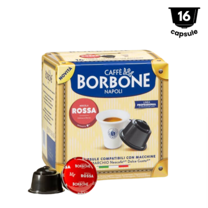 Borbone Miscela ROSSA– Compatibil Dolce Gusto- 16 Capsule