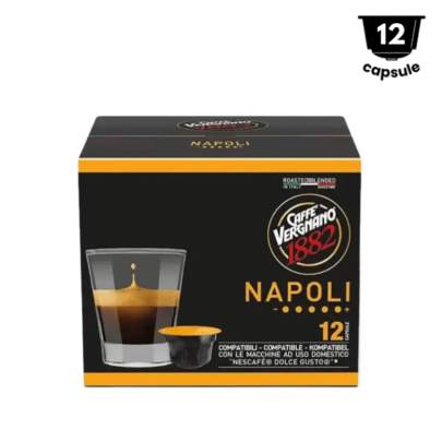 Vergnano Napoli- compatibile Dolce Gusto- 12 Capsule
