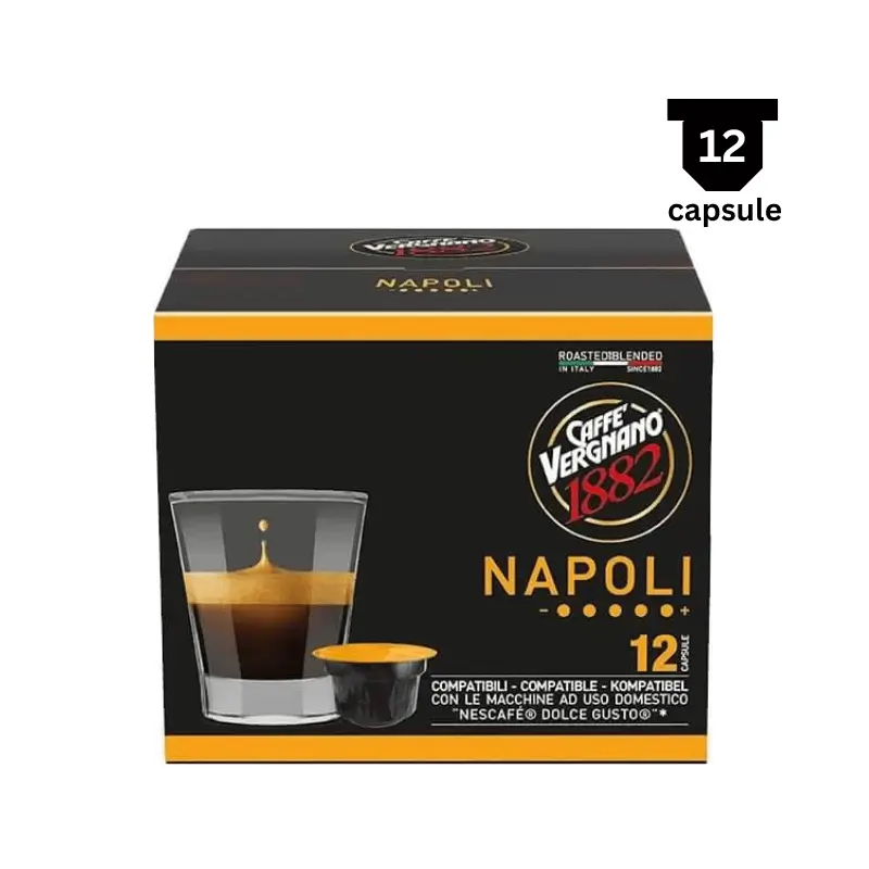 Vergnano Napoli- compatibile Dolce Gusto- 12 Capsule