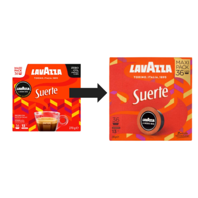 Alternative view of Lavazza Espresso Suerte - Compatibil A Modo Mio- 36 Capsule