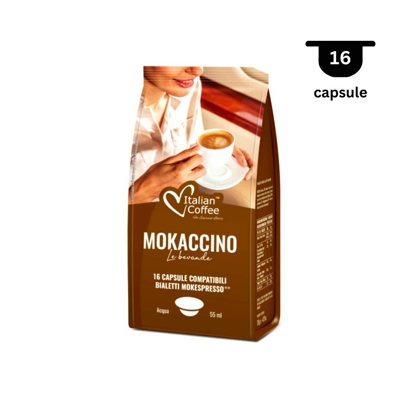Italian Coffee 16 Capsule Bialetti Macchiati 800x800 1 AromaKaffe