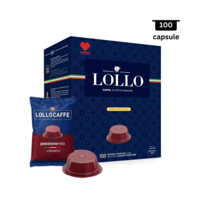Lollo Caffe Espresso Classico- Compatibil A Modo Mio | 100 Capsule