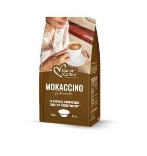 mokaccino italian coffee 16 capsule compatibili bialetti mokespresso e1598435435452 AromaKaffe