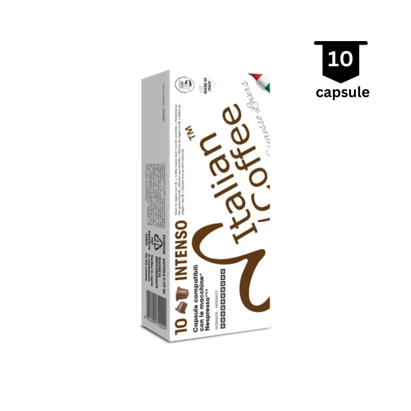 italian coffee intenso compatibil nespresso 10 capsule 800x800 1 AromaKaffe