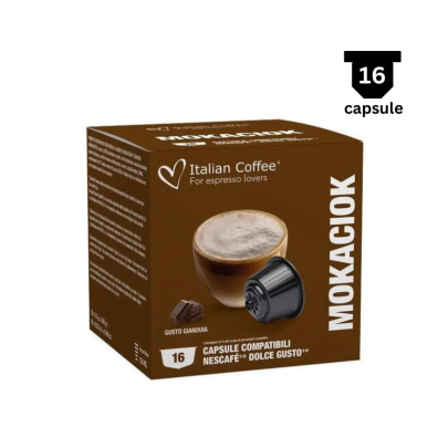 Italian Coffee Mokaciok - Compatibil Dolce Gusto- 16 Capsule