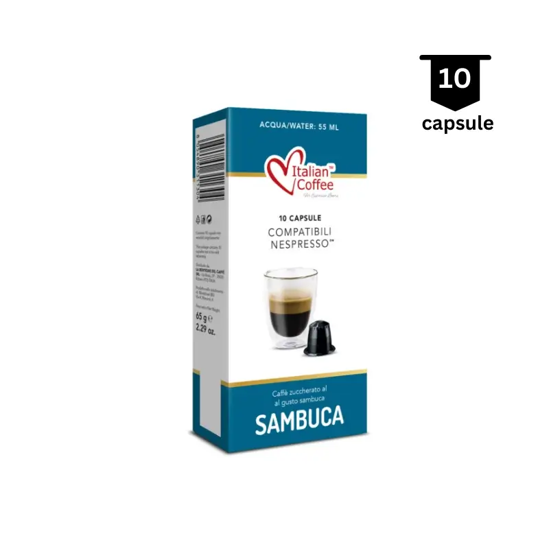 Italian Coffee Capsule Nespresso Caffe sambuca 800x800 1 AromaKaffe