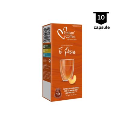 Italian Coffee Ceai de Piersici - Compatibil Nespresso - 10 Capsule