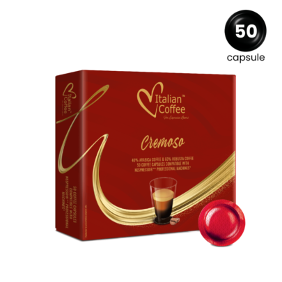 Italian Coffee Cremoso -  Compatibil Nespresso Professional - 50 Caps