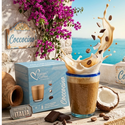 Italian Coffee Coccocino - Compatibil Dolce Gusto- 16 Capsule - imagine 2