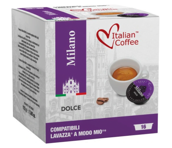 Italian Coffee Milano Capsule cafea A Modo Mio AromaKaffe