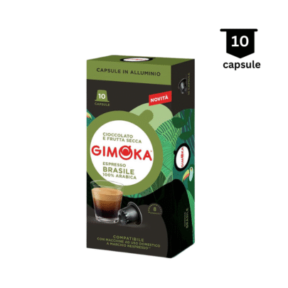 <strong>SUPER PROMO</strong>‼ Gimoka Brasile – Compatibil Nespresso- 10 Capsule Aluminiu