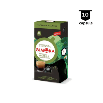 Gimoka Brasile – Compatibil Nespresso- 10 Capsule Aluminiu