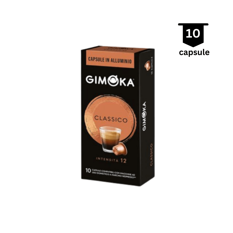 gimoka classico compatibil nespresso 10 capsule in aluminiu 800x800 1 AromaKaffe