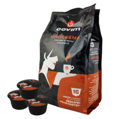 Covim GustoPiu Orocrema - Compatibil Dolce Gusto- 16 Capsule | AromaKaffe