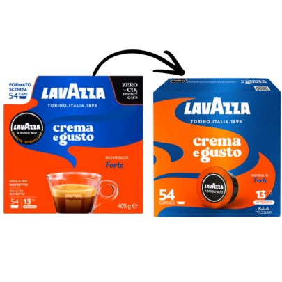 Alternative view of Lavazza Espresso Crema e Gusto Forte - Compatibil A Modo Mio - 54 Capsule
