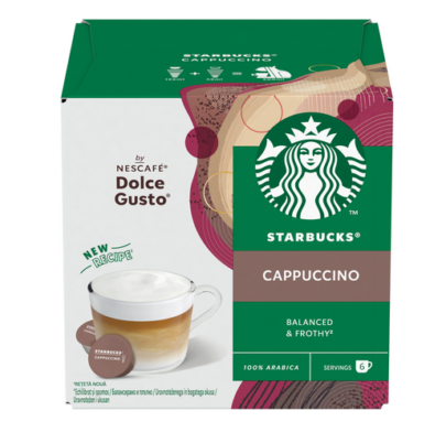 Starbucks Cappuccino By Nescafe Dolce Gusto - 12 Capsule (6+6) | AromaKaffe