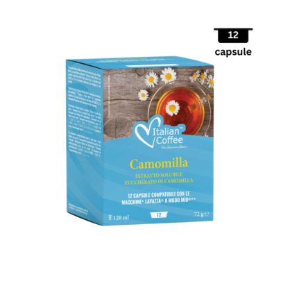Italian Coffee Ceai de Mușețel - Compatibil A Modo Mio- 12 Capsule