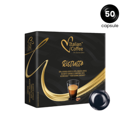 Italian Coffee Ristretto -  Compatibil Nespresso Professional - 50 Capsule