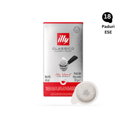 o cutie cu cafea illy in paduri/filtre de hartie 18 buc