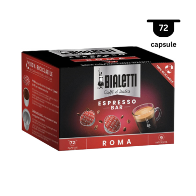 Bialetti Mokespresso Roma- 72 Capsule