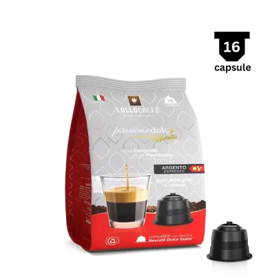 Lollo Caffe Miscela Argento – Compatibil Nescafè Dolce Gusto- 16 Capsule