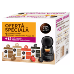Pachet 12 cutii Capsule Nescafe Dolce Gusto + Espressor Nescafe Dolce Gusto Piccolo XS NEGRU