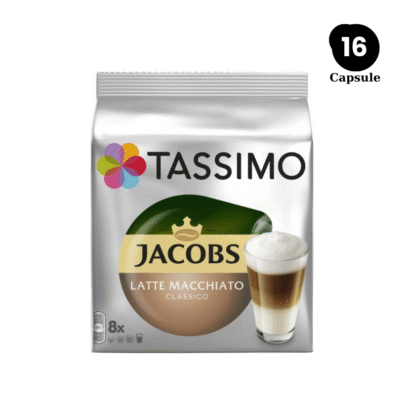 Jacobs Caffe Latte Macchiato Classico – 16 (8+8) Capsule Tassimo