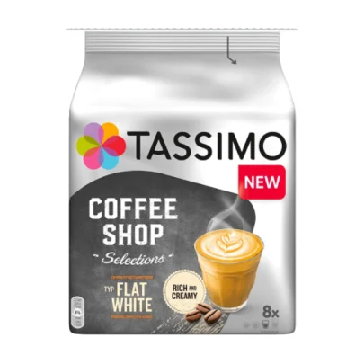Coffee Shop Flat White – 8 Capsule tassimo