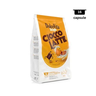 DolceVita CioccoLatte - Compatibili A Modo Mio - 16 Capsule