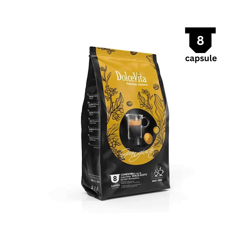 DolceVita Espresso Gran Gusto – Compatibil Nescafe Dolce Gusto AromaKaffe
