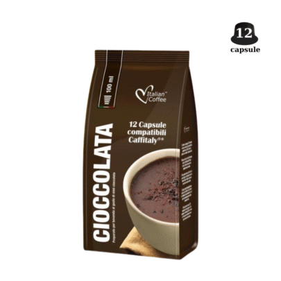 Italian Coffee Cioccolata- Compatibil Cafissimo / Caffitaly -  12 Capsule