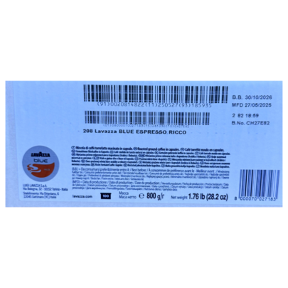 Lavazza Blue Espresso Ricco - 100 Capsule - imagine 3