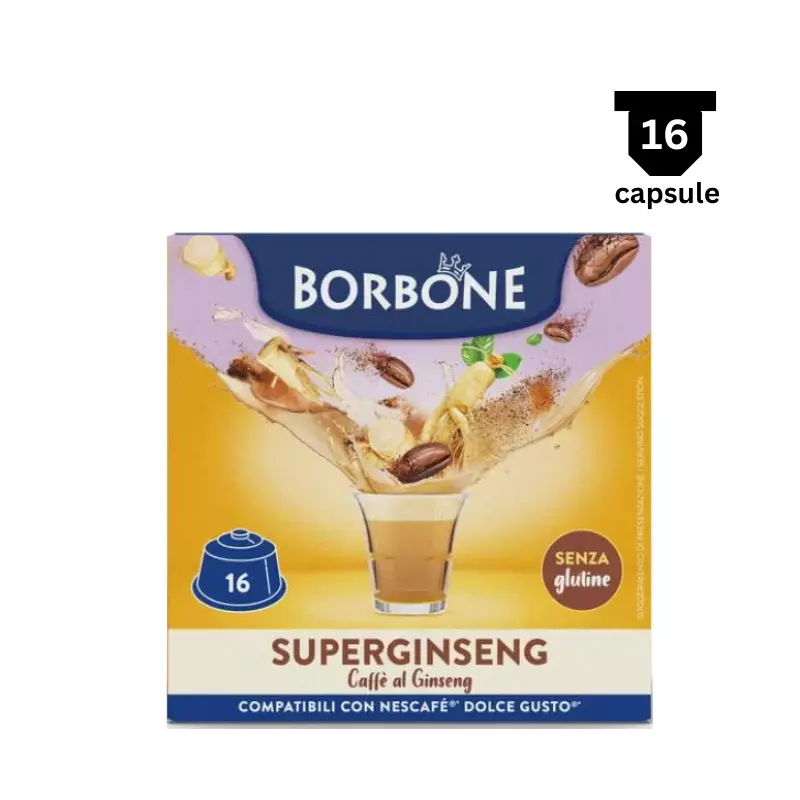 Borbone SUPERGINSENG – Compatibil Dolce Gusto – 16 Capsule