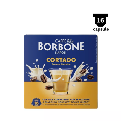 Borbone CORTADO - Băutură Instantanee- Compatibil Dolce Gusto - 16 Capsule