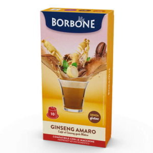 GINSENG CAFFÈ BORBONE - 10 NESPRESSO COMPATIBLE CAPSULES 6.5g