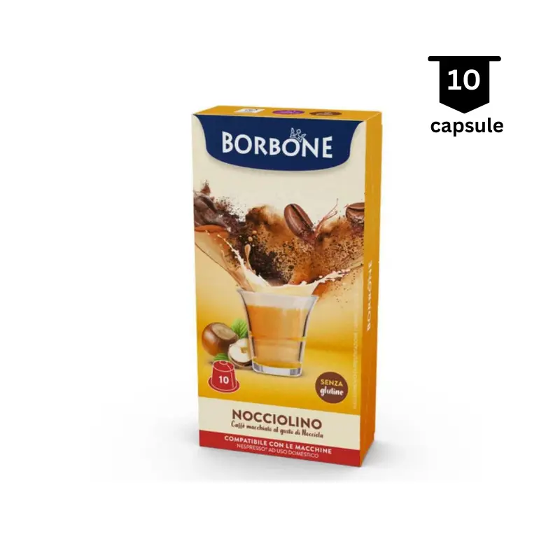 Borbone Nocciolino Compatibil Nespresso 10 Capsule 800x800 1 AromaKaffe