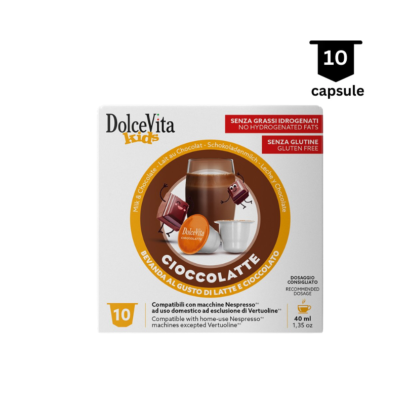 Dolce Vita Caffe CIOCCO LATTE- Compatibil Nespresso- 10 Capsule