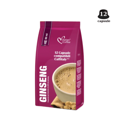 Italian Coffee Ginseng- Compatibil Cafissimo / Caffitaly -  12 Capsule