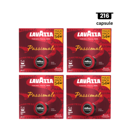 216 capsule Lavazza Espresso Passionale , 4x54 Capsule, compatibil A Modo Mio