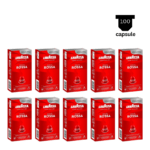 Capsule cafea 100 capsule, Lavazza Qualita Rossa , 10x10 Capsule Aluminiu, Compatibil Nespresso