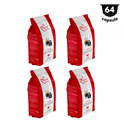 Capsule cafea 64 capsule, Italian Coffee Cremoso , 4x16 Capsule, Compatibil Nescafè Dolce Gusto