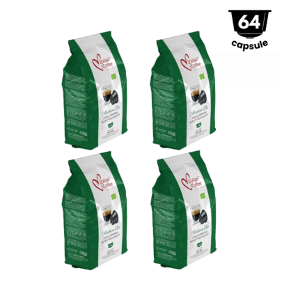Capsule cafea 64 capsule, Italian Coffee Espresso Arabica , 4x16 Capsule, Compatibil Nescafè Dolce Gusto