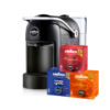 Pachet Espressor Lavazza A Modo Mio Jolie negru + 3 cutii capsule cafea Lavazza Espresso | AromaKaffe