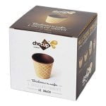 12 Cesti Comestibile Acoperite cu Ciocolata, 60 ml