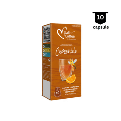 Italian Coffee Ceai de mușețel și portocale cu miere - Compatibil Nespresso - 10 Capsule
