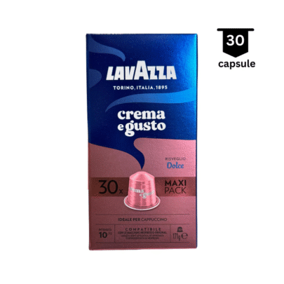 Lavazza Crema e Gusto Dolce - Compatibil Nespresso- 30 Capsule Aluminiu