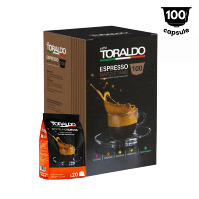 Toraldo Caffe Miscela Cremosa - Compatibil Nescafè Dolce Gusto- Pachet 100 Capsule