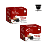 Capsule cafea 200 capsule, Italian Coffee Crema, 100 x 2 Capsule, Compatibil Dolce Gusto