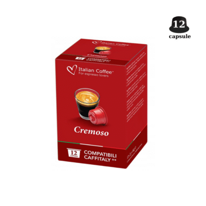 Italian Coffee Cremoso - Compatibil Cafissimo / Caffitaly / Beanz-  12 Capsule
